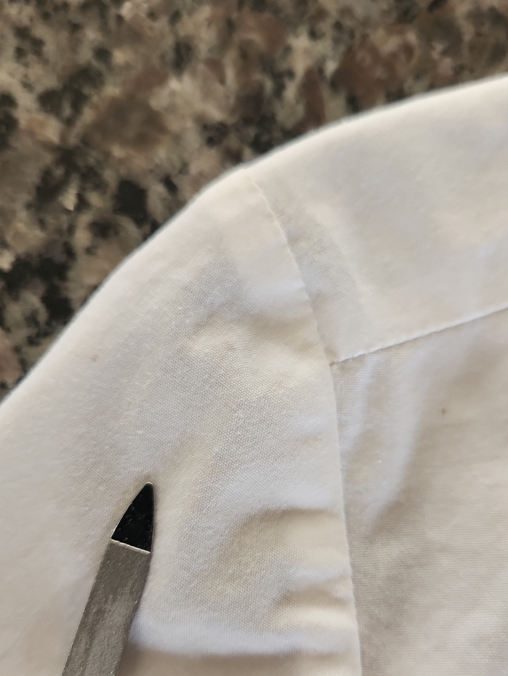 Chico's Blouse Dress Shirt Top White Button Down 3/4 Sleeve Summer Crisp Cotton - Picture 7 of 7